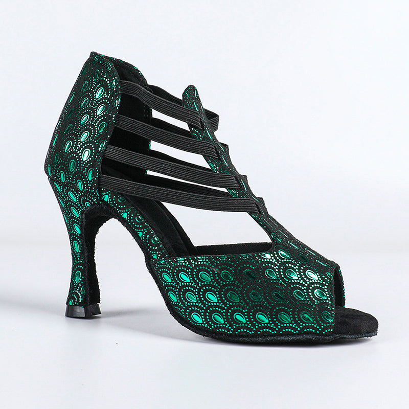 Women's Leatherette Customized High Heel Salsa Jazz Dance Shoes Heels Dance Boots