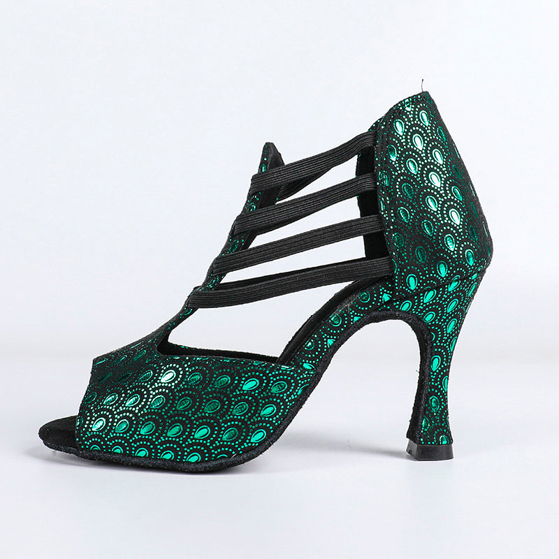 Women's Leatherette Customized High Heel Salsa Jazz Dance Shoes Heels Dance Boots