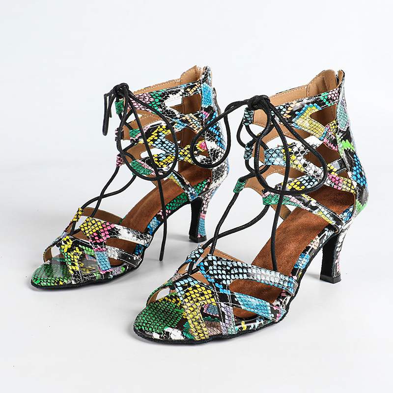 Women's Leatherette Suede Sole Customized Heel Dance Boots Salsa Jazz Dance Shoes