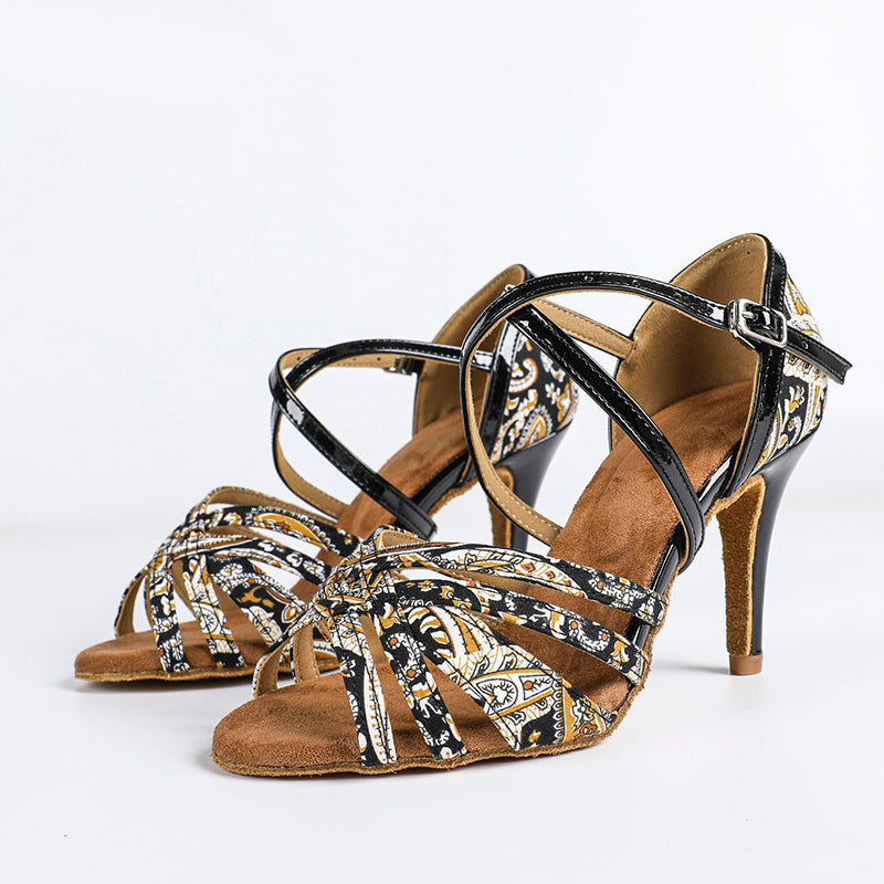 Women's Satin Customized Heel  Latin Dance Shoes Ballroom Dance Shoes