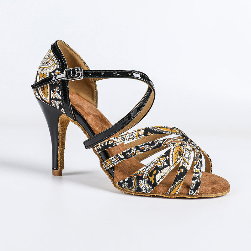 Women's Satin Customized Heel  Latin Dance Shoes Ballroom Dance Shoes