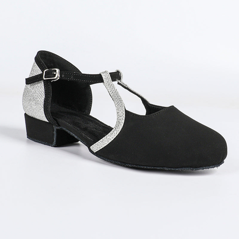 DS Women's Nubuck Customized Heels Ballroom Dance Shoes Swing Dance Shoes