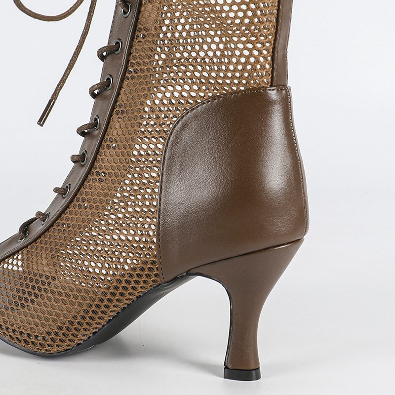DS Women's Customized Heel Leatherette Heels Dance Boots Jazz Street Sole Dance Shoes