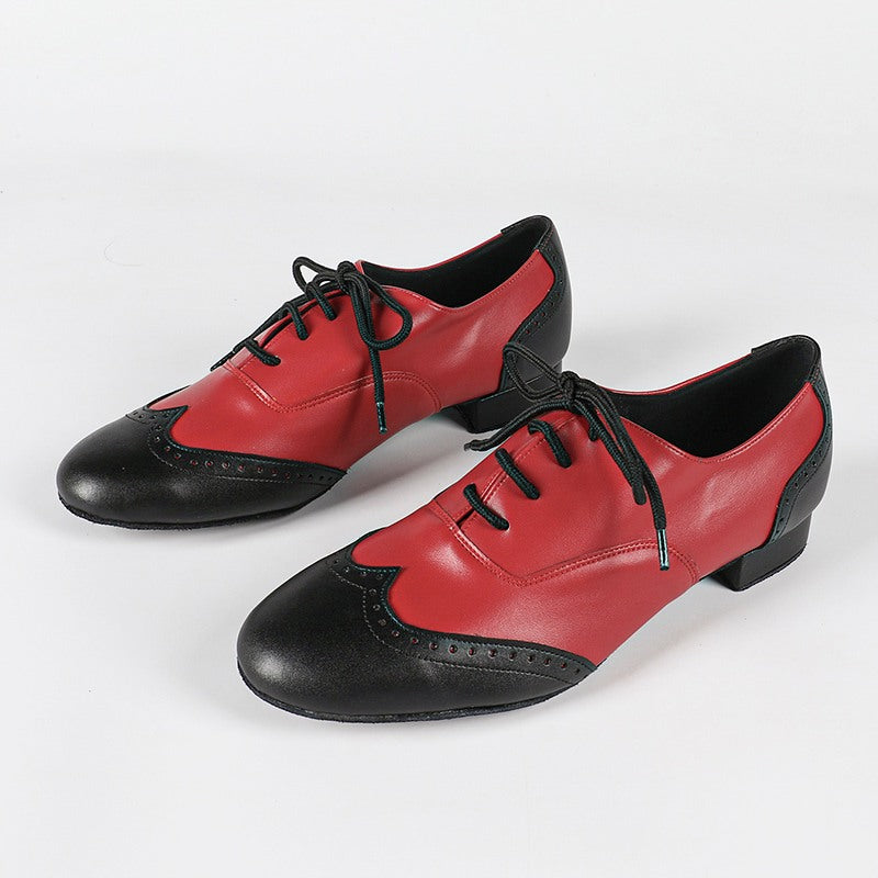 Men's 3cm Heels Leatherette Heels Ballroom Dance Shoes