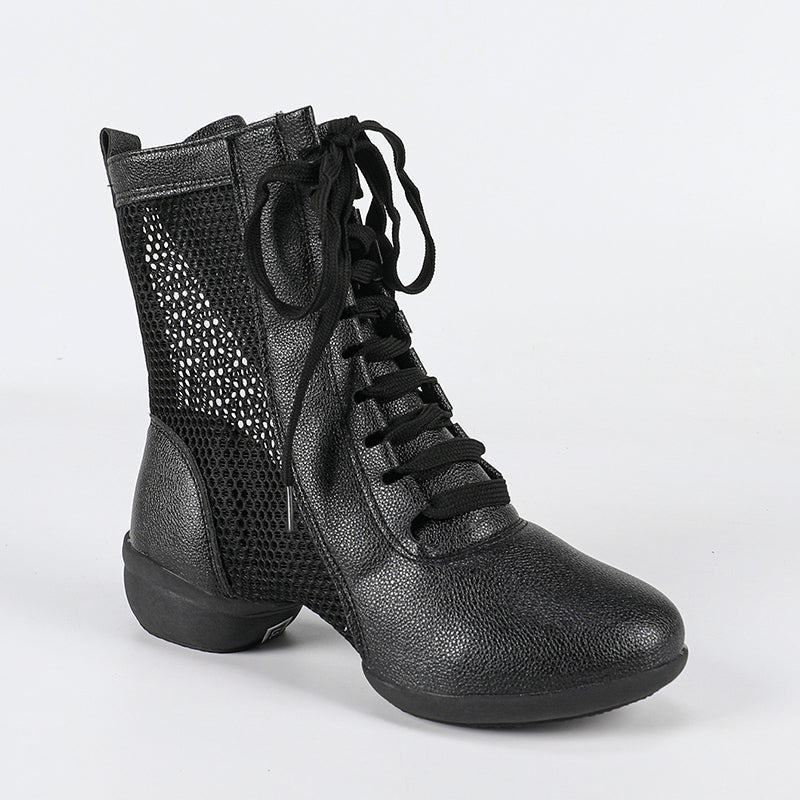 Women's Leatherette 4cm Heels With Lace-up Dance Shoes/Dance Boots/Jazz Boots