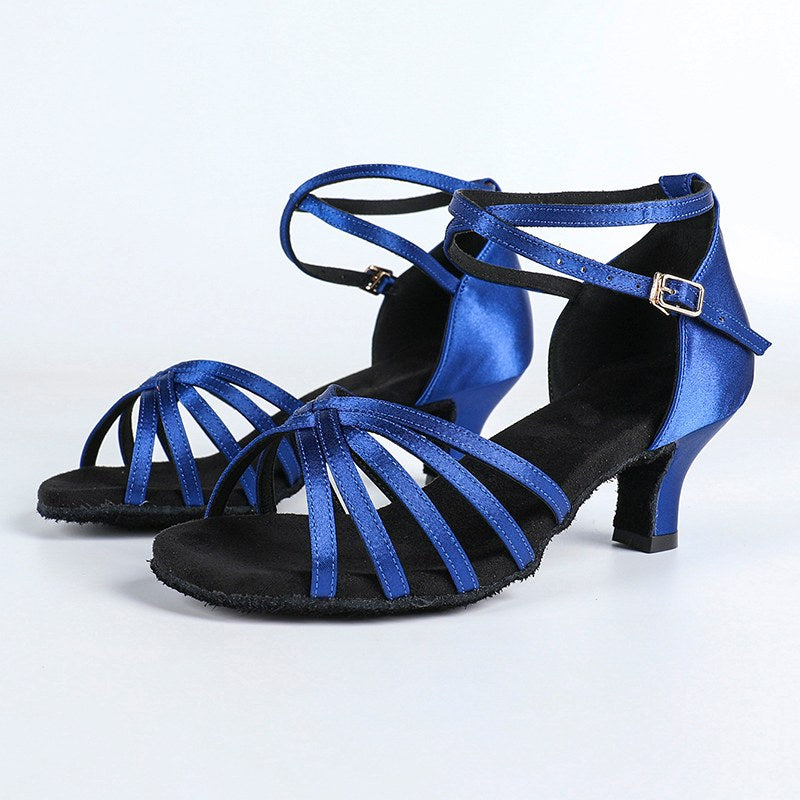 Women's Satin 5.5cm/7.5cm Ballroom Dance Shoes Latin Dance Shoes