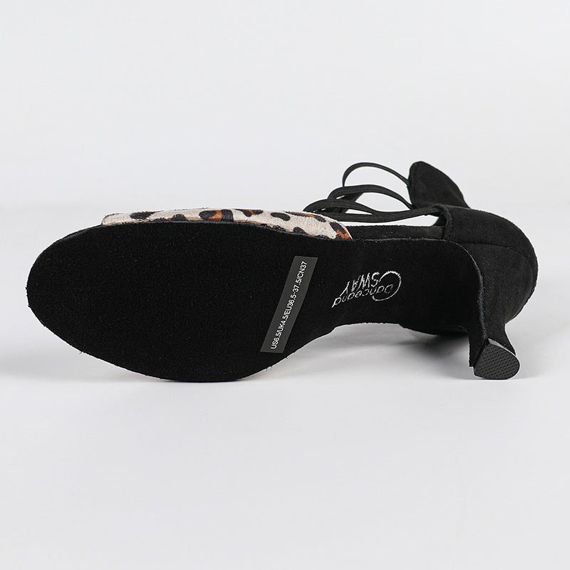 Women's Satin Suede Sole Customized Heel Dance Boots Jazz Salsa Dance Shoes