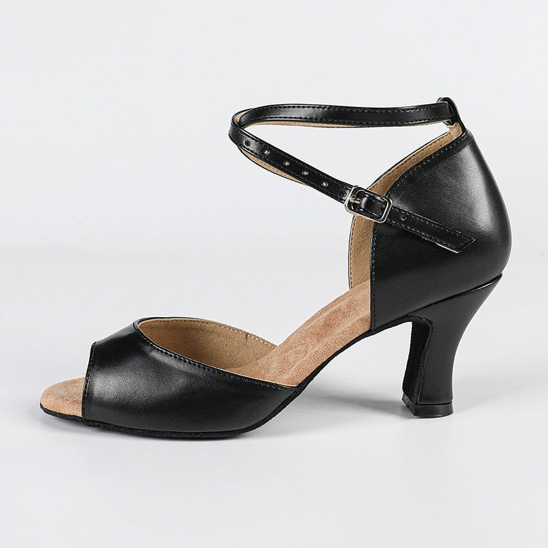 DS Women's Leatherette Customized Heel Latin Shoes Ballroom Dance Shoes