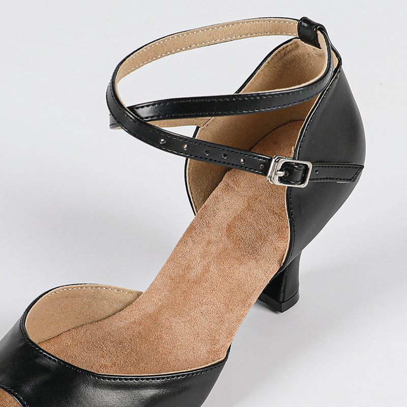 DS Women's Leatherette Customized Heel Latin Shoes Ballroom Dance Shoes