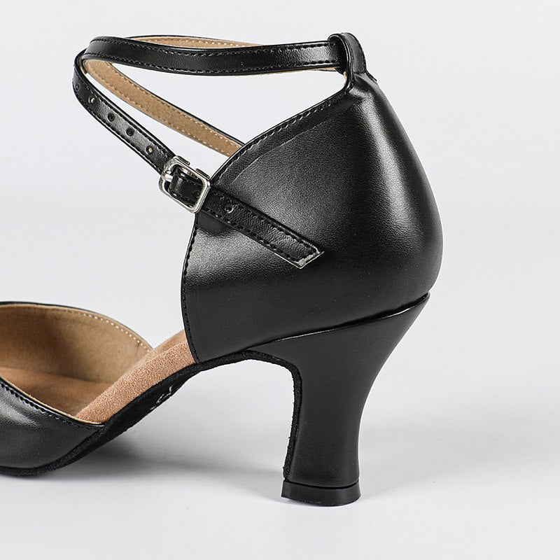 DS Women's Leatherette Customized Heel Latin Shoes Ballroom Dance Shoes