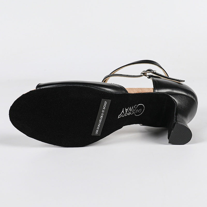 DS Women's Leatherette Customized Heel Latin Shoes Ballroom Dance Shoes