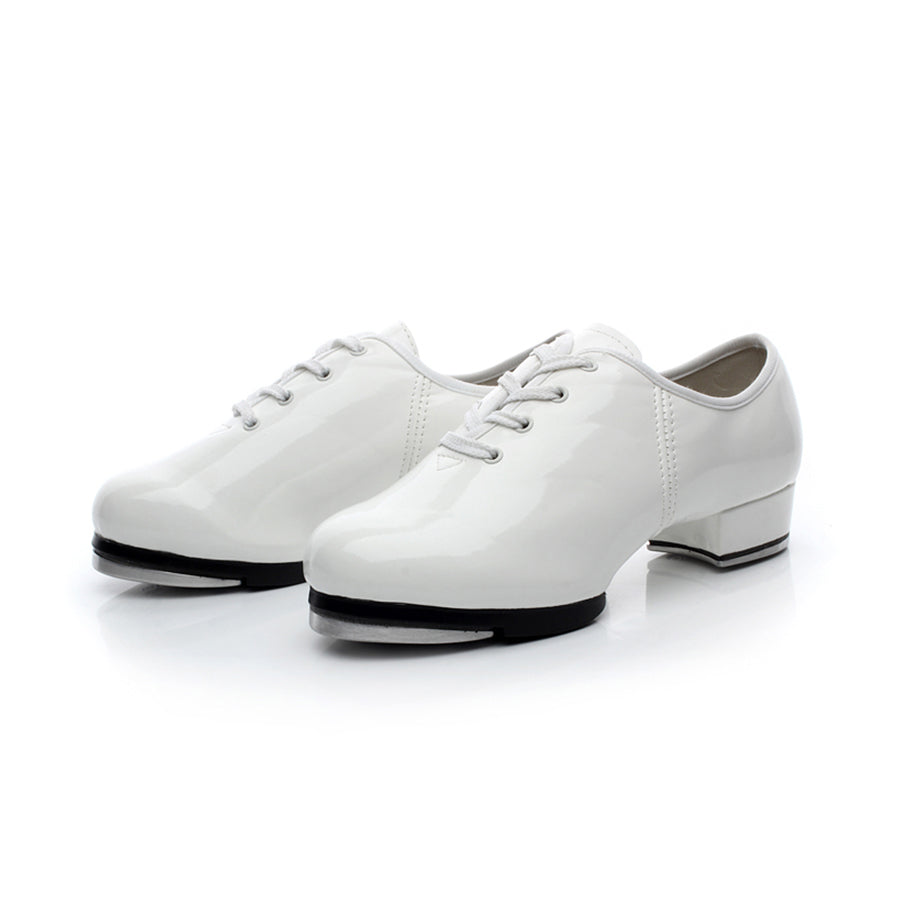 Unisex Leatherette 3cm Heel Tap Shoes With Lace-up Dance Shoes