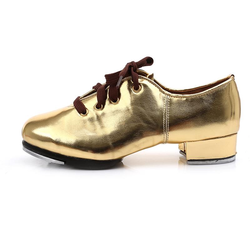 Women's Leatherette 3cm Heels Modem With Lace-up Tap Shoes