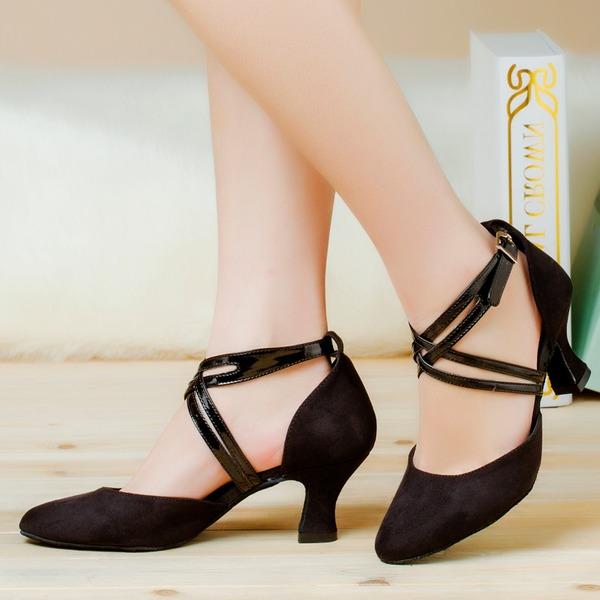 Women's Suede Customized Heel  Ballroom Dance Shoes Modern Dance Shoes