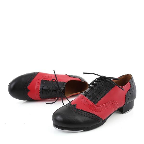 Unisex Microfiber Leather 2.5cm Heel Tap Dance Shoes