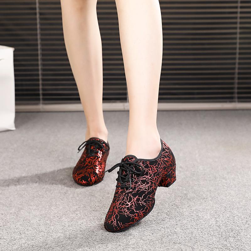 Women's Leatherette 3.5cm Heels Teaching & Practice Shoes Ballroom Dance Shoes