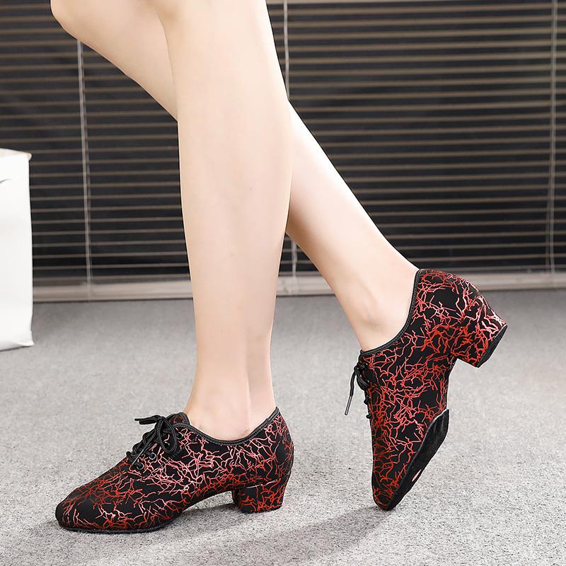 Women's Leatherette 3.5cm Heels Teaching & Practice Shoes Ballroom Dance Shoes