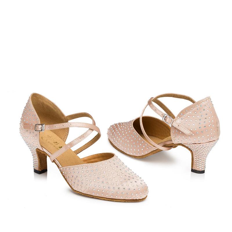 Women's Satin 6cm/7.5cm Heels Ballroom Dance Shoes Modern Dance Shoes