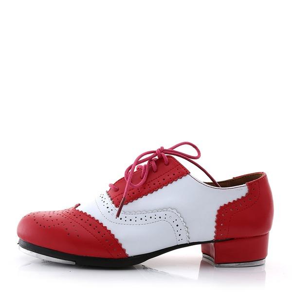Unisex Microfiber Leather 2.5cm Heels Tap Dance Shoes