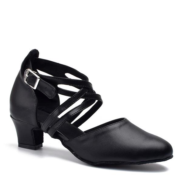 Women's Microfiber Leather Customized Heels Character Dance Shoes Ballroom Dance Shoes