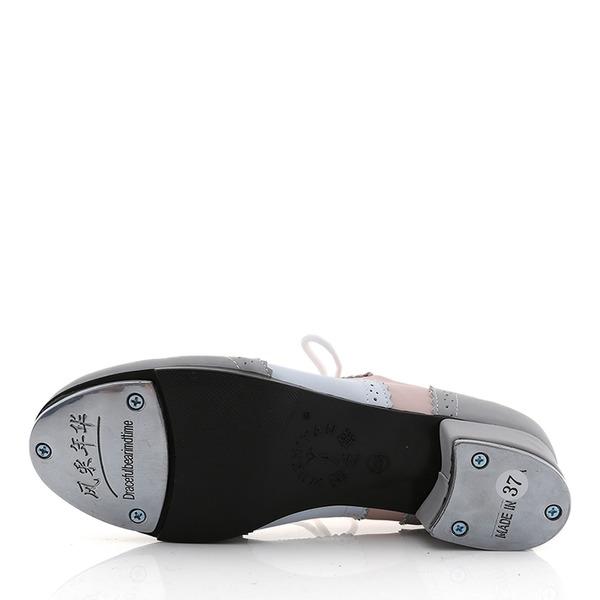 Unisex Microfiber Leather Flats Tap Dance Shoes
