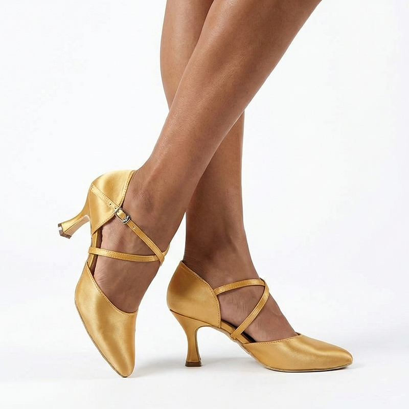 Women's Satin 4.5/7.5cm Heels Ballroom Dance Shoes Modern Dance Shoes