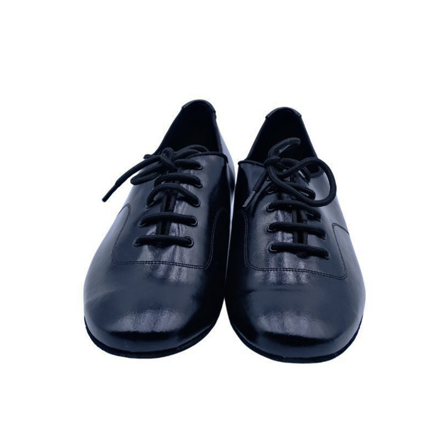Men's 2cm Black Leatherette Heels Ballroom Dance Shoes