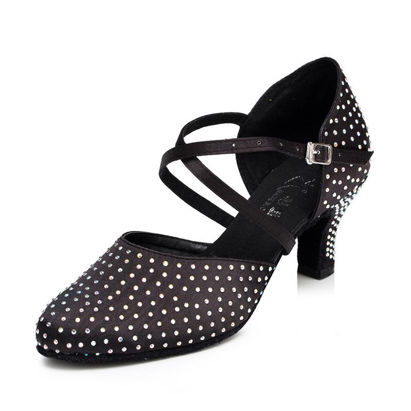 Women's Satin 6cm/7.5cm Heels Ballroom Dance Shoes Modern Dance Shoes