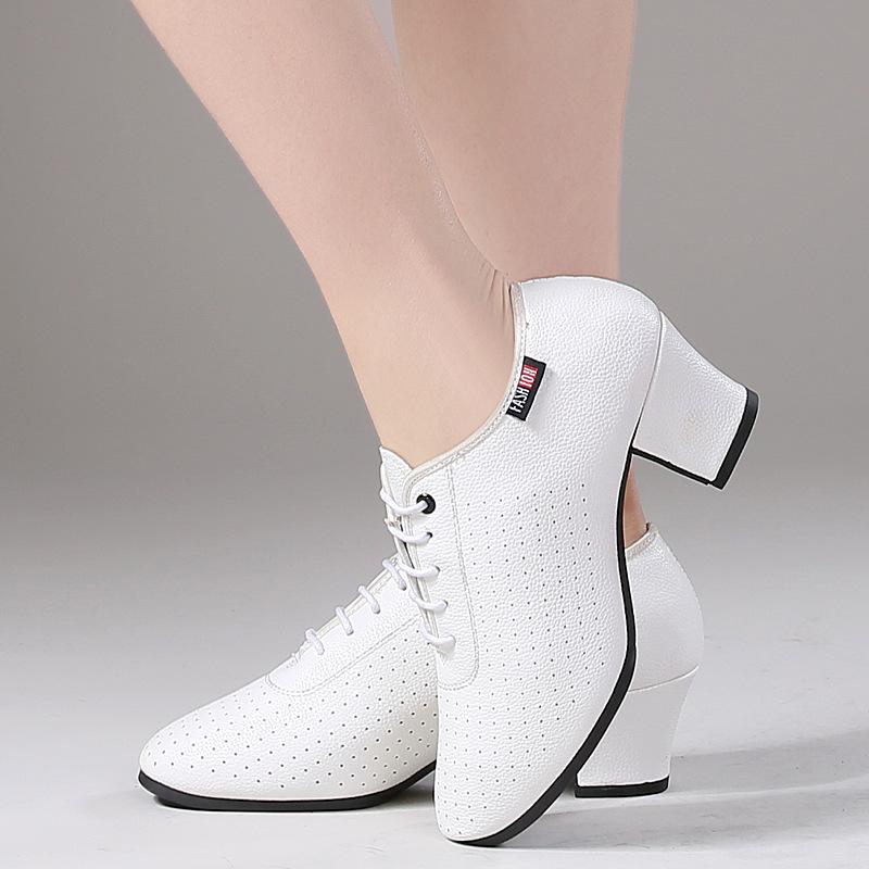Women's  Microfiber Leather 5cm Heels Teaching & Practice Shoes Ballroom Dance Shoes