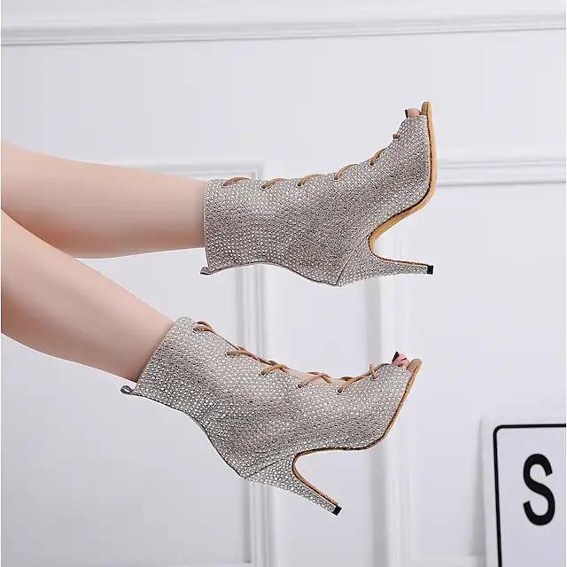 Women's Leatherette Customized Heel Dance Boots Jazz Dance Boots