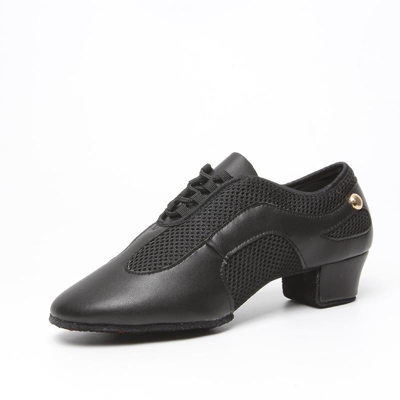 Women's Microfiber Leather 3.5cm Heels Modem With Lace-up Teaching & Practice Dance Shoes