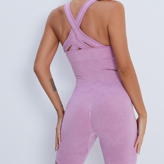 Seamless High-rise Sports Fitness Yoga Suit Stretch Sports Underwear