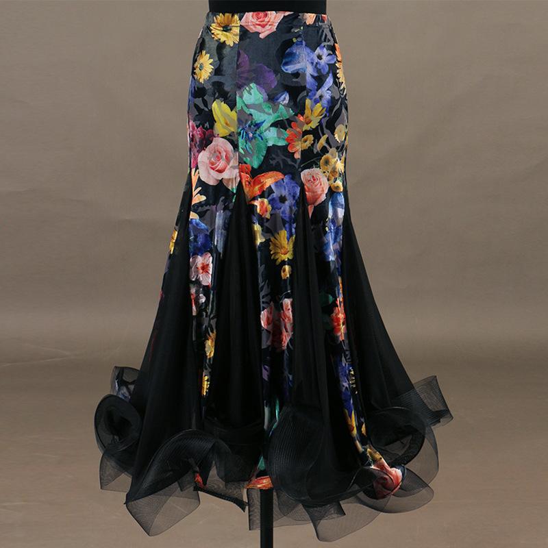 Customisable- Women's Modern Dance Ballroom Dance Skirt Training Performance Dress