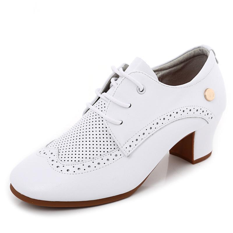 Women's Real Leather 3.5cm/5cm Heels  Ballroom Dance Shoes Teaching & Practice Shoes
