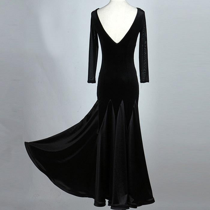 Customisable-Women's Modern Ballroom Dance National Standard Dance Big Hem Dress