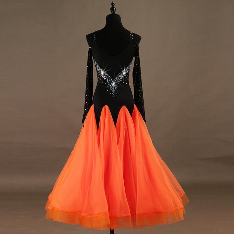 Customisable-Women's Luxurious Modern Dance Dress Competition Ballroom Dance Dress