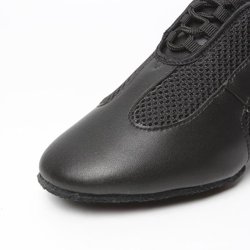 Women's Microfiber Leather 3.5cm Heels Modem With Lace-up Teaching & Practice Dance Shoes