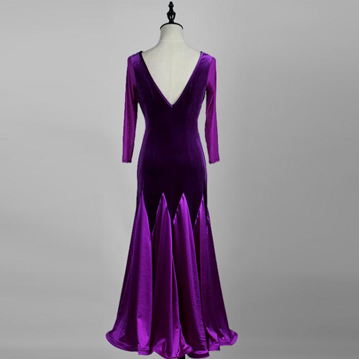 Customisable-Women's Modern Ballroom Dance National Standard Dance Big Hem Dress