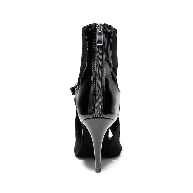 Women's Suede Open To Customized Heels Dance Boots Jazz Salsa Dancing Shoes